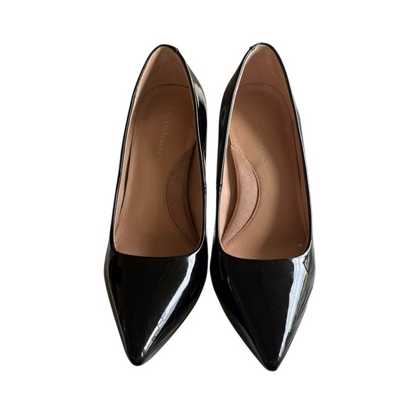 BCBGMaxAzria Glossy Black Heels Size 5 - Picture 7 of 9
